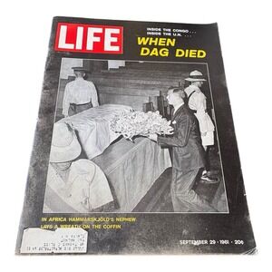 LIFE Magazine Sept 29 1961 – When Dag‎ Died, U.N. Tragedy Cover